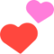Two Hearts emoji on Mozilla